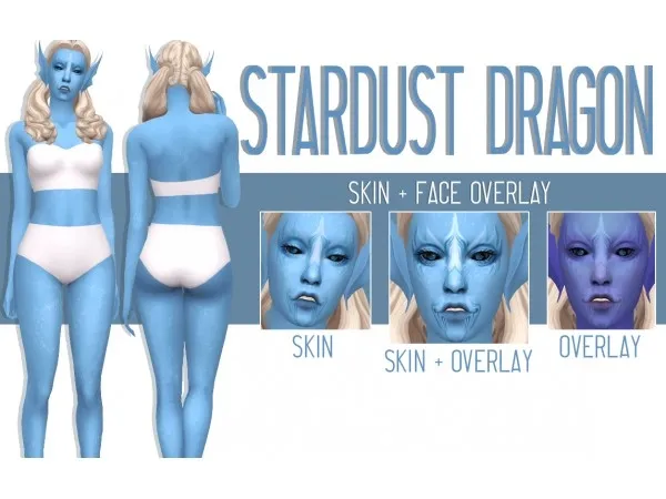 Maxis Match Stardust Dragon A Skin Set by rachirdsims - The Sims 4 Custom Content