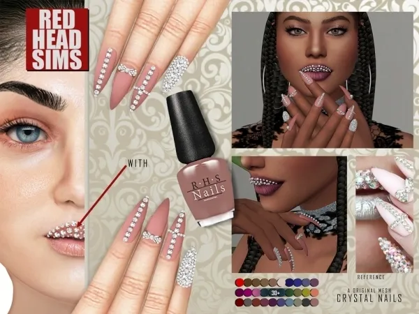 Alpha CRYSTAL NAILS - The Sims 4 Custom Content