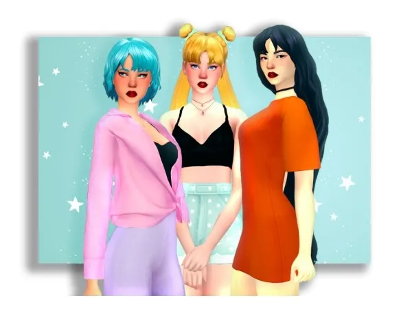 Maxis Match SAILOR MERCURY MOON MARS by simmandy - The Sims 4 Custom Content
