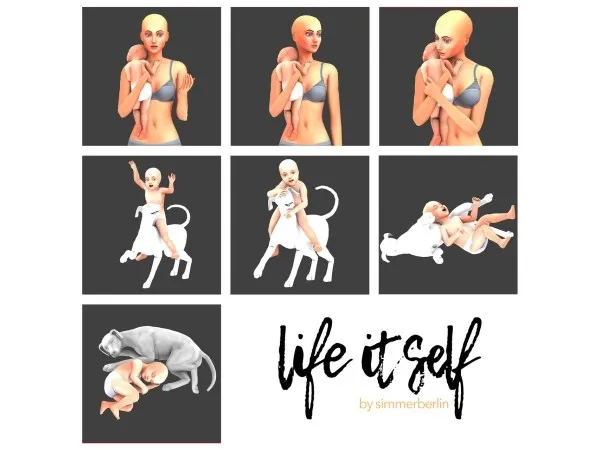 Maxis Match Life Itself Group Selfie posepack by simmerberlin - The Sims 4 Custom Content