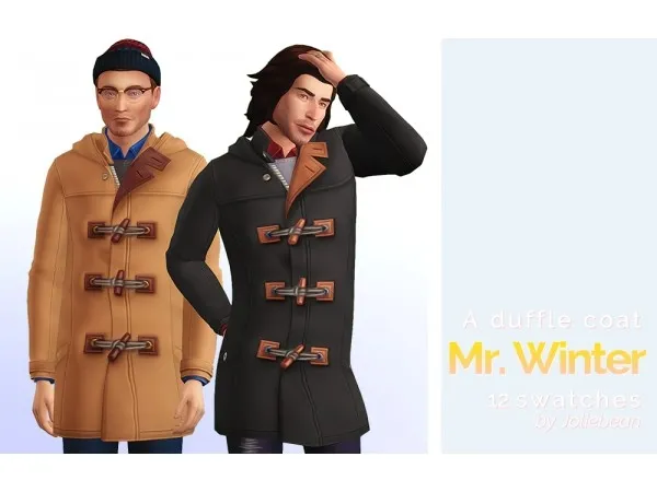 Maxis Match Mr Mrs Winter two coats for her and for him by joliebean - The Sims 4 Custom Content