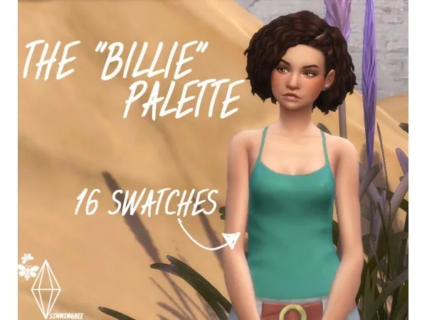 Maxis Match The Billie Palette and BG Tank top recolored by simmingbee - The Sims 4 Custom Content