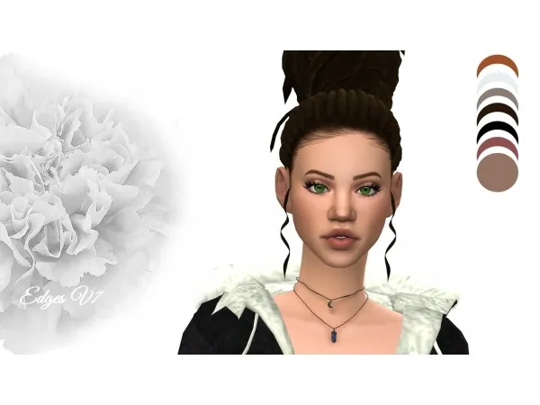 Mix Full scalp with edges by setsuki - The Sims 4 Custom Content