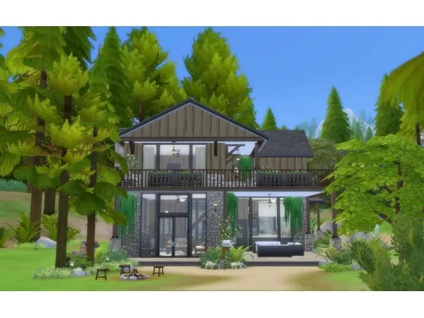 Alpha House 61 Granite Falls No by viasims - The Sims 4 Custom Content