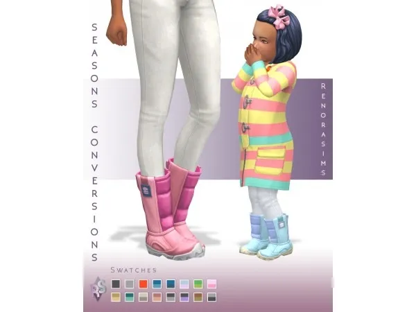 Maxis Match Bubbly Snow Boots by by simsfinds - The Sims 4 Custom Content
