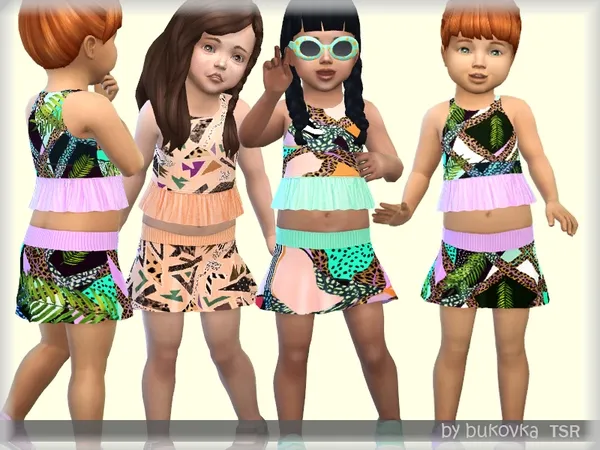 Alpha Set Tropical Beach female - The Sims 4 Custom Content