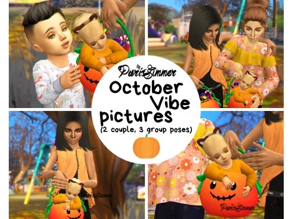 Alpha October Vibe Pictures a Fall Posepack simmer by simsfinds - The Sims 4 Custom Content