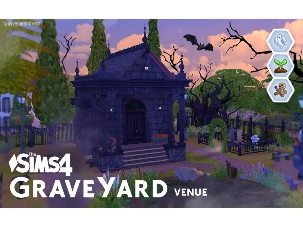 Maxis Match GRAVEYARD (CEMETERY) [NO ] by mysimsfever - The Sims 4 Custom Content