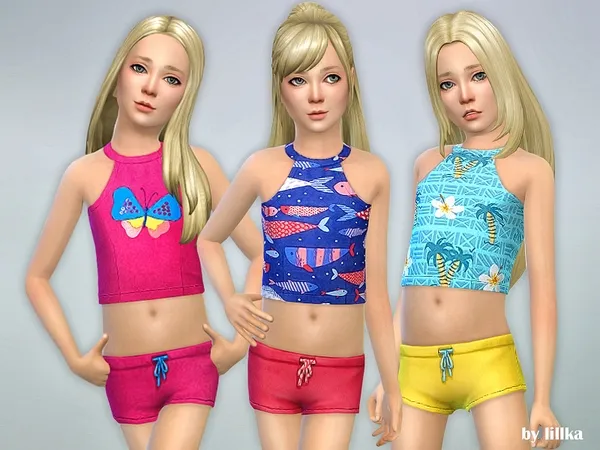 Alpha Girls Swimsuit - The Sims 4 Custom Content
