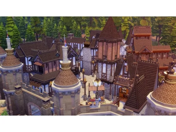 Alpha FANTASY MEDIEVAL CASTLE by kaibellvertsims - The Sims 4 Custom Content