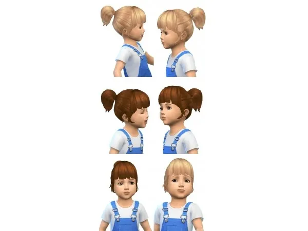 Maxis Match Just PonyTail for Toddler by birksche - The Sims 4 Custom Content
