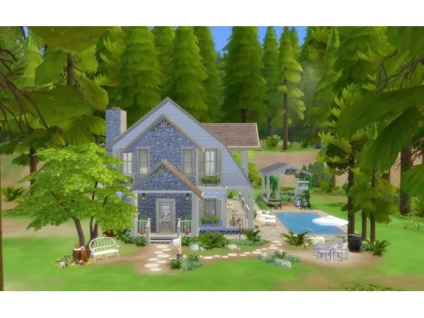 Maxis Match House 62 Granite Falls No by viasims - The Sims 4 Custom Content