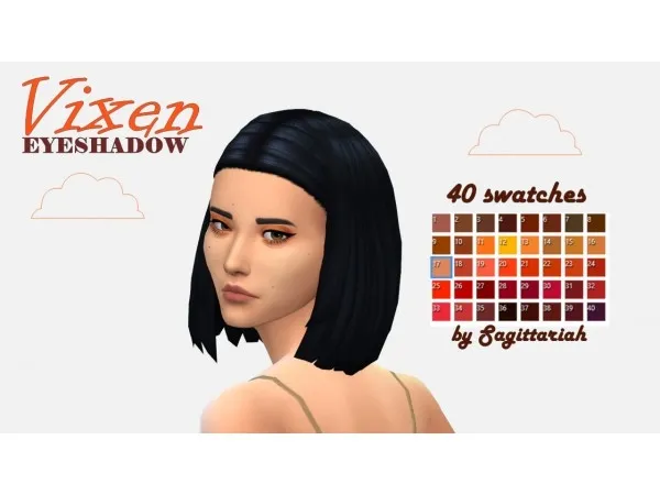 Maxis Match Vixen Eyeshadow by sagittariahx - The Sims 4 Custom Content