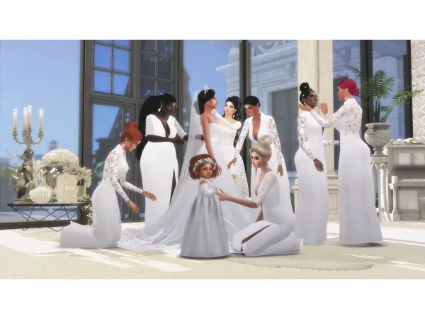 Alpha Wedding pose pack 1 by simsfinds - The Sims 4 Custom Content