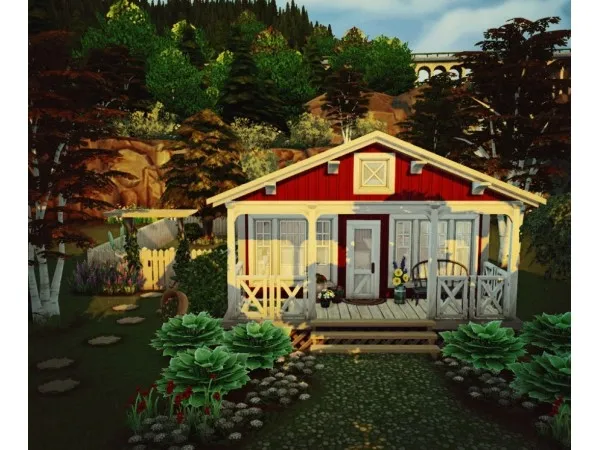 Maxis Match Falls Creek Cabin sims by alcearosea - The Sims 4 Custom Content