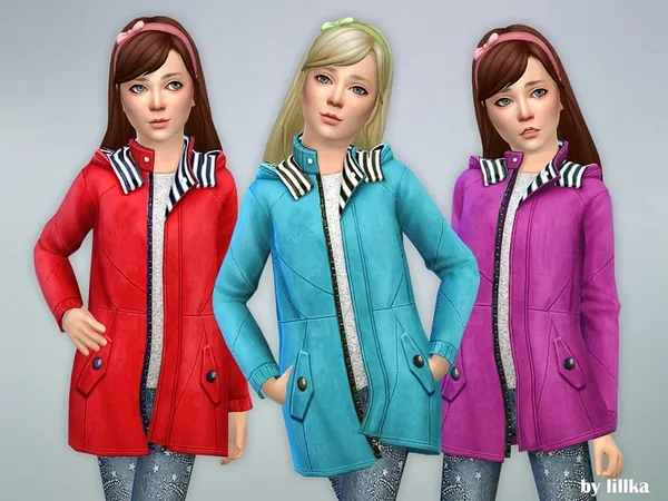 Alpha Coat for Girls 04 - The Sims 4 Custom Content