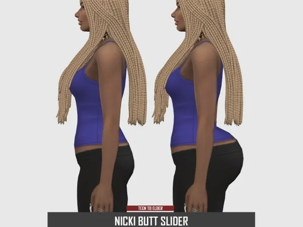 Mix NICKI BUTT SLIDER - The Sims 4 Custom Content