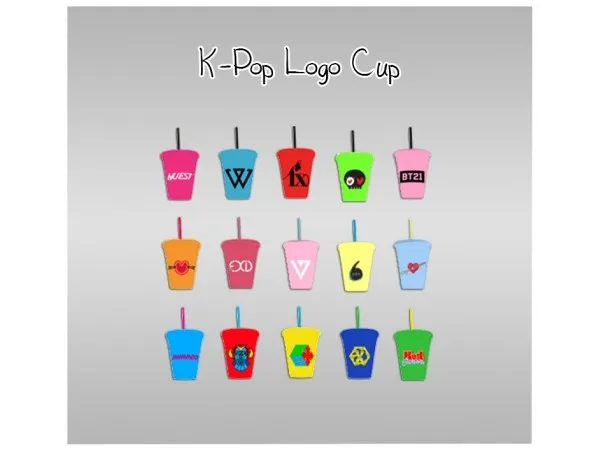 Alpha Kpop Logo Cup by cherryonkpop - The Sims 4 Custom Content