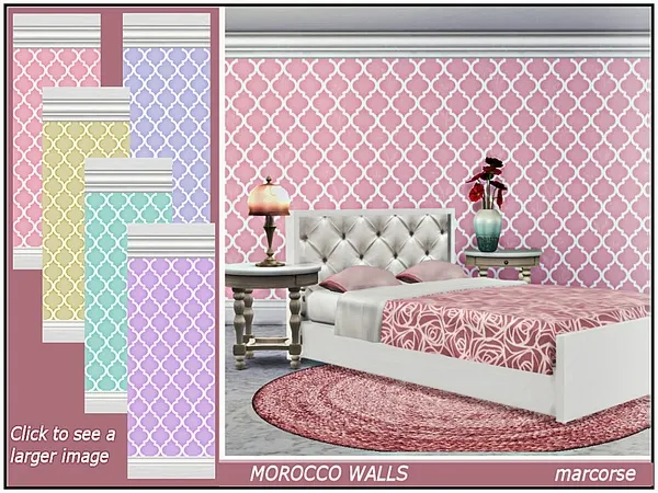 Alpha Morocco Walls_marcorse - The Sims 4 Custom Content
