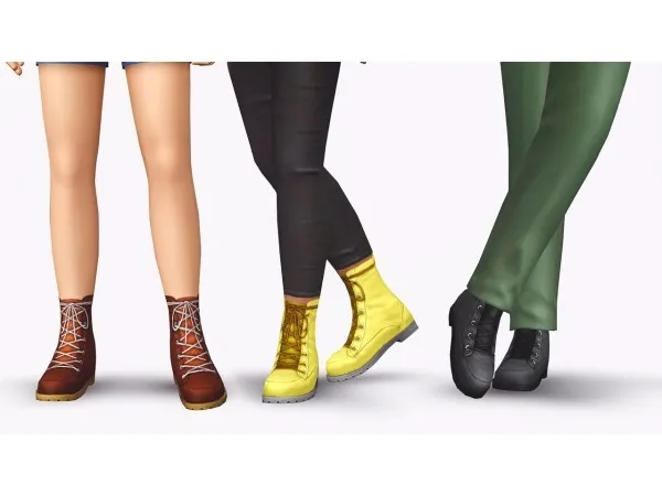 University Life female boots converted for children sims by sweetdevil - The Sims 3 Custom Content