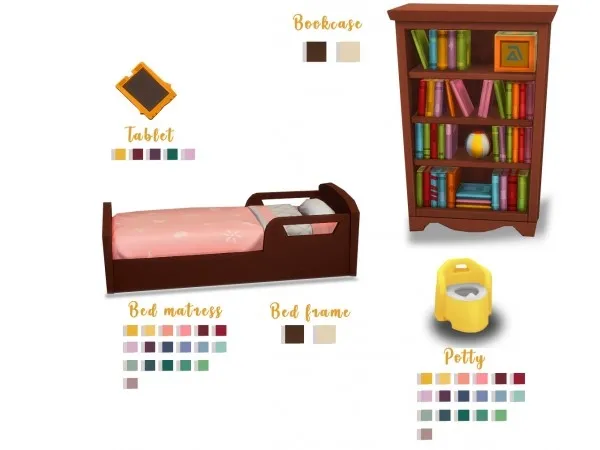 Maxis Match GOOD NIGHT TODDLERS BEDROOM RECOLOR by simsfinds - The Sims 4 Custom Content