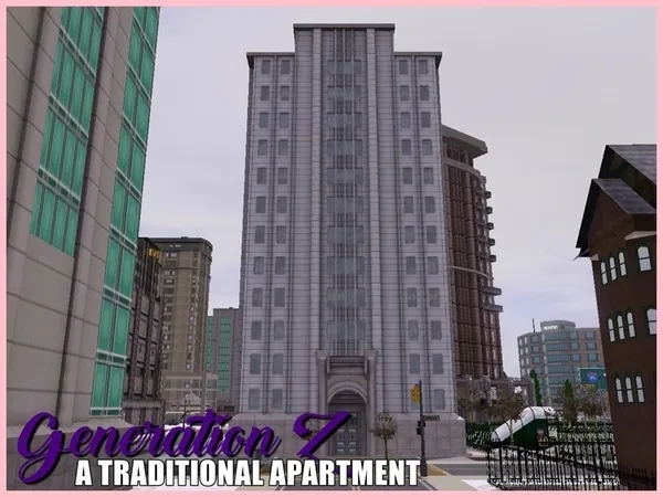 Generation Z A Traditional Apartment - The Sims 3 Custom Content