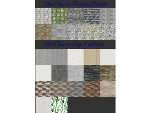 Download Terrain Paints Patternsby kalethegrey - The Sims 3 Custom Content