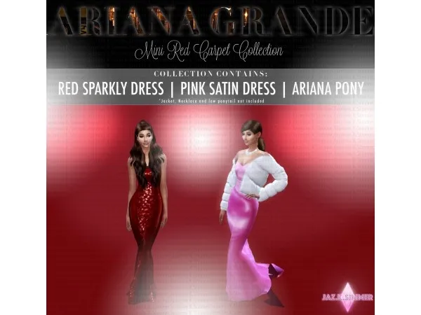 Alpha Ariana Grande Mini Red Carpet Collection by jasmineksimmer - The Sims 4 Custom Content