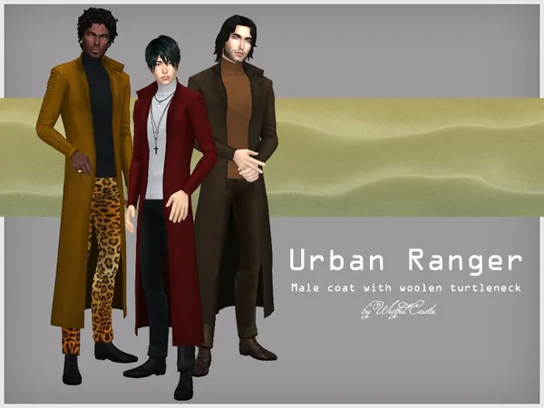 Alpha Urban Ranger male outfit - The Sims 4 Custom Content