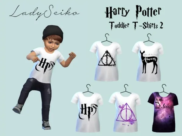 Alpha Harry Potter Toddler T Shirts 2 - The Sims 4 Custom Content