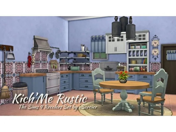 Maxis Match KichMe Rustic Recolors Set by xsorcier - The Sims 4 Custom Content