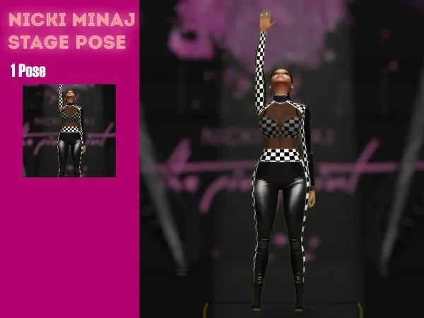 Mix Nicki Minaj Stage Pose - The Sims 4 Custom Content
