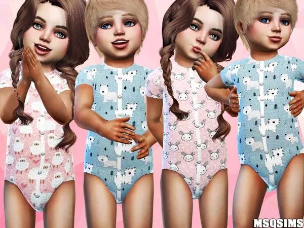 Alpha Toddler Short Body Collection 01 - The Sims 4 Custom Content
