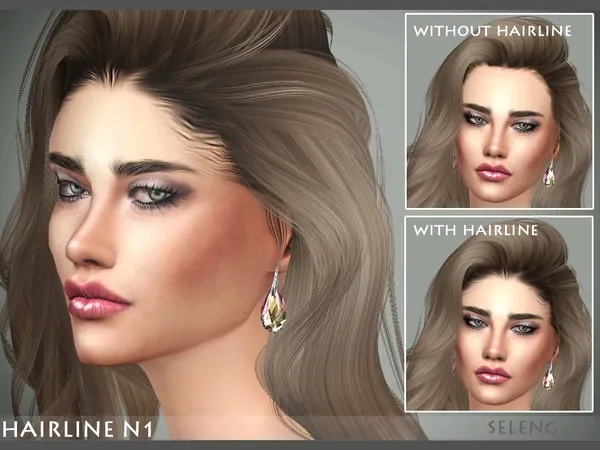 Alpha Hairline N1 - The Sims 4 Custom Content