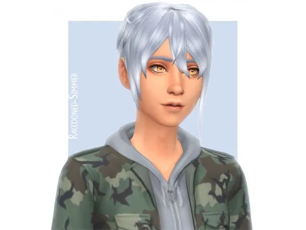 Maxis Match [Raccooned] Startup hair - The Sims 4 Custom Content