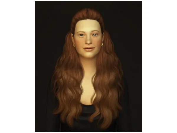 Alpha Re Edit Cazy_Hannah hair sims by rusty - The Sims 4 Custom Content