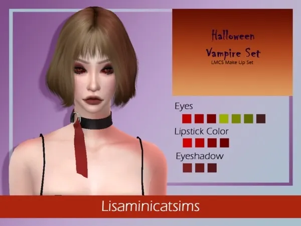 Alpha LMCS Halloween Vampire Set - The Sims 4 Custom Content