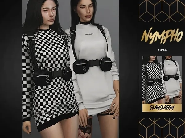 Alpha SlayClassy NYMPHO DRESS by slayclassy - The Sims 4 Custom Content