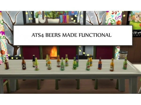Maxis Match ATS4 Beer Made Drinkable spicy scalpel by icy - The Sims 4 Custom Content