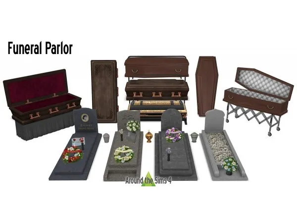 Maxis Match Around Funeral Parlor - The Sims 4 Custom Content