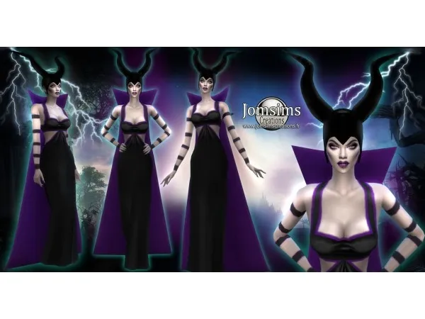 Maxis Match Sorpula Set Robe Cape Et Casque by jomsims - The Sims 4 Custom Content