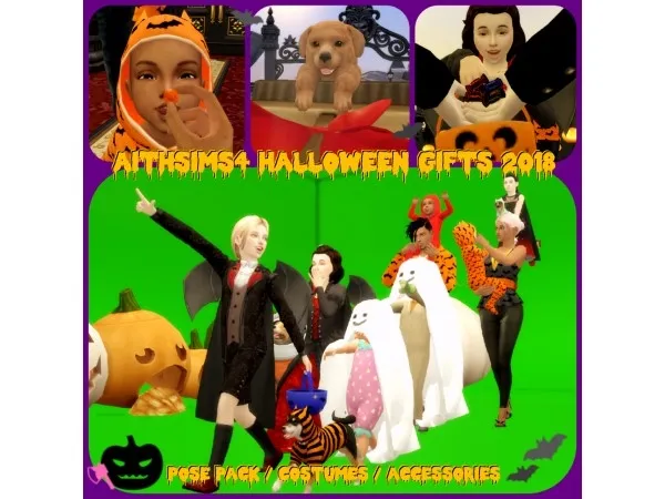 Alpha 2018s Halloween Gifts contents by aithsims4 - The Sims 4 Custom Content