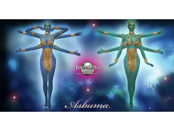 Alpha Asburma costume by jomsims - The Sims 4 Custom Content