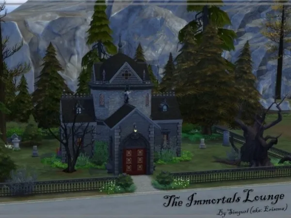Maxis Match The Immortals Lounge by erisema - The Sims 4 Custom Content