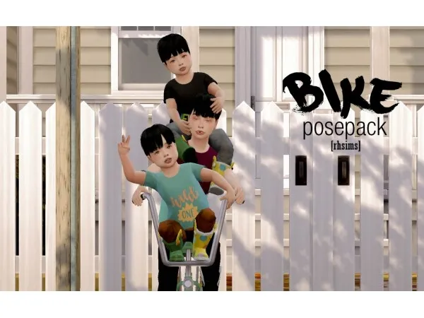 Alpha Bike posepack by simsfinds - The Sims 4 Custom Content
