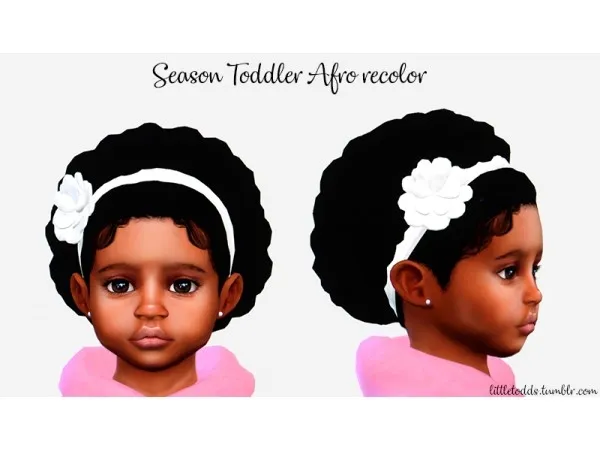 Alpha Toddler Afro Band recolor by simsfinds - The Sims 4 Custom Content