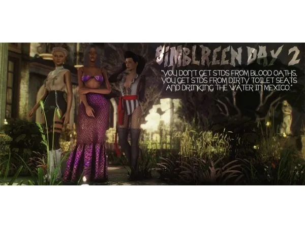 Alpha Simblreen Day 2 Sexy Costumes by neutralsupply - The Sims 4 Custom Content