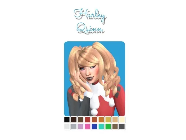 Maxis Match Harley Quinn by tekri - The Sims 4 Custom Content