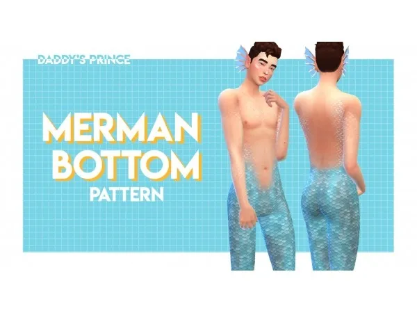 Maxis Match [DaddysPrince] Merman Bottom Pattern - The Sims 4 Custom Content