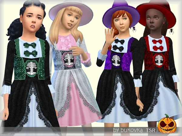 Alpha Dress Witch - The Sims 4 Custom Content